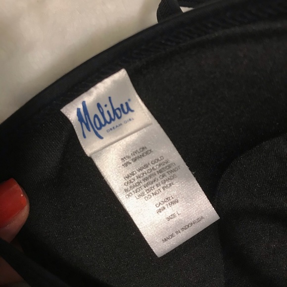 Malibu Black Bikini String Top - Picture 3 of 3